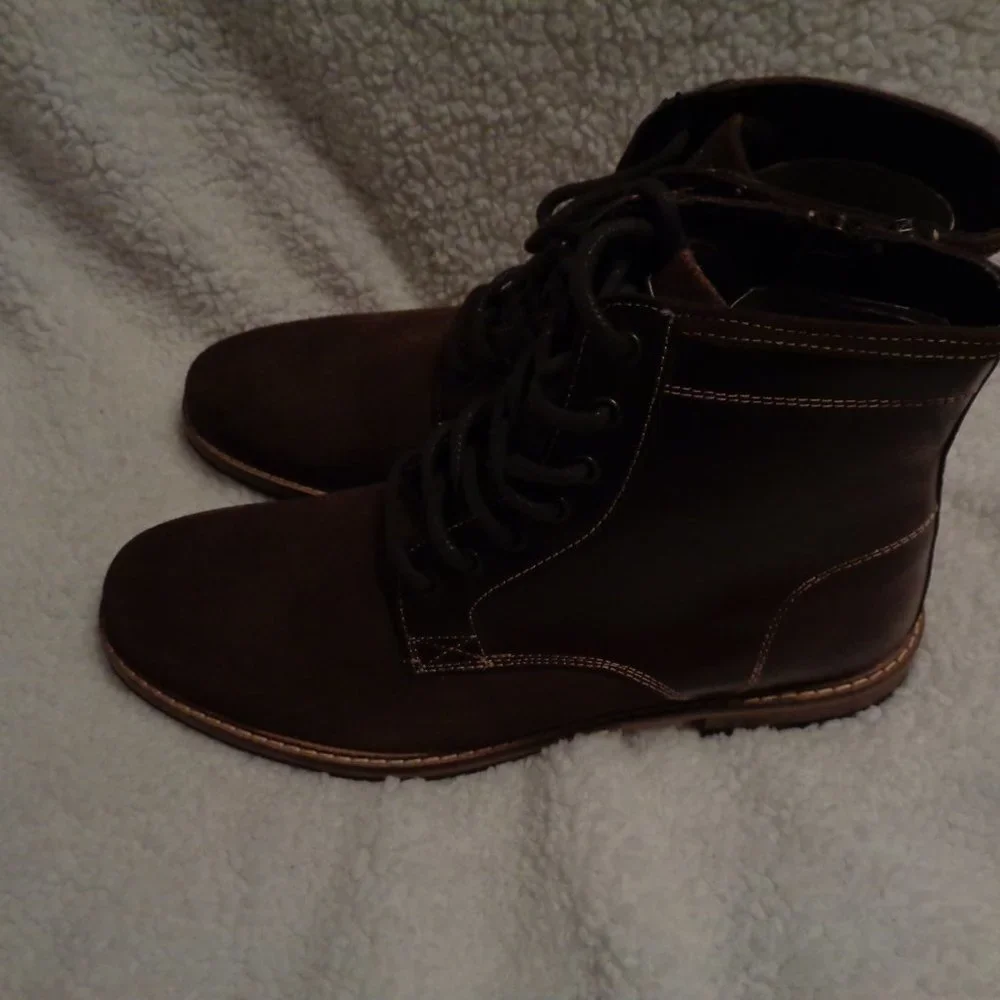 Crevo Men's Horchata Fashion Brown Lace Up Boots Size 10.5 NWT